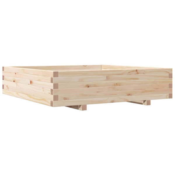 Jardinera madera maciza de pino 100x100x26.5 cm M 2