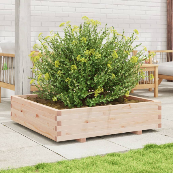 Jardinera madera maciza de pino 100x100x26.5 cm M 3