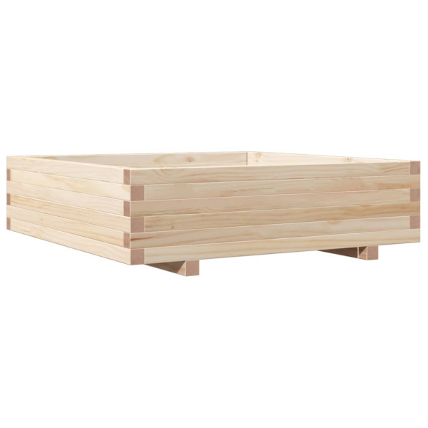 Jardinera de madera maciza de pino 90x90x26.5 cm M 2