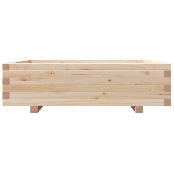 Jardinera de madera maciza de pino 90x90x26.5 cm M 5