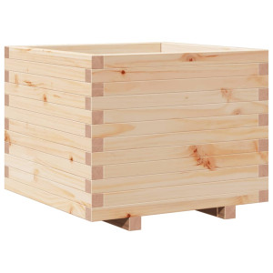 Jardinera madera maciza de pino 60x60x49.5 cm H