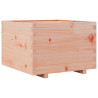 Jardinera madera maciza de abeto Douglas 70x70x49.5 cm 2