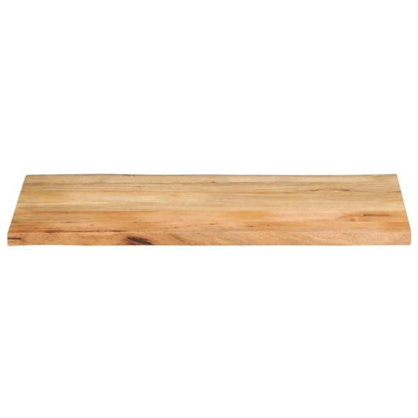 Tablero de mesa borde natural madera maciza mango 110x60x2.5 cm M 3