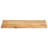 Tablero de mesa borde natural madera maciza mango 120x60x3.8 cm 3