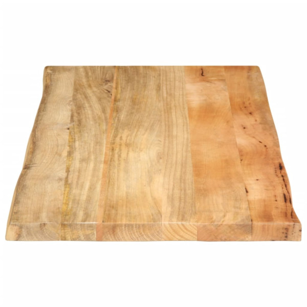 Tablero de mesa borde natural madera maciza mango 120x60x3.8 cm M 4