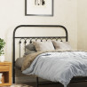 Cabeceira de cama 100 cm metal preto 1