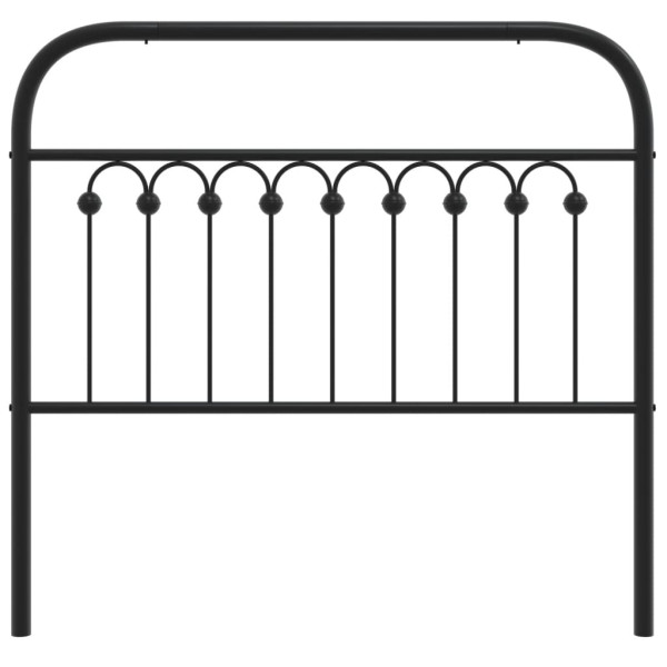 Cabeceira de cama 100 cm metal preto M 4
