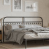 Cabeceira de cama 180 cm metal preto 1