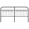 Cabeceira de cama 180 cm metal preto 4