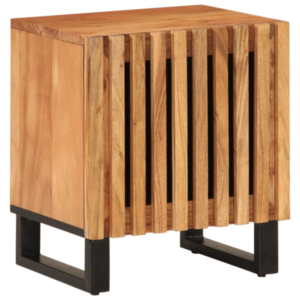 Mesitas de noche 2 uds madera maciza de acacia 40x33x46 cm M 2
