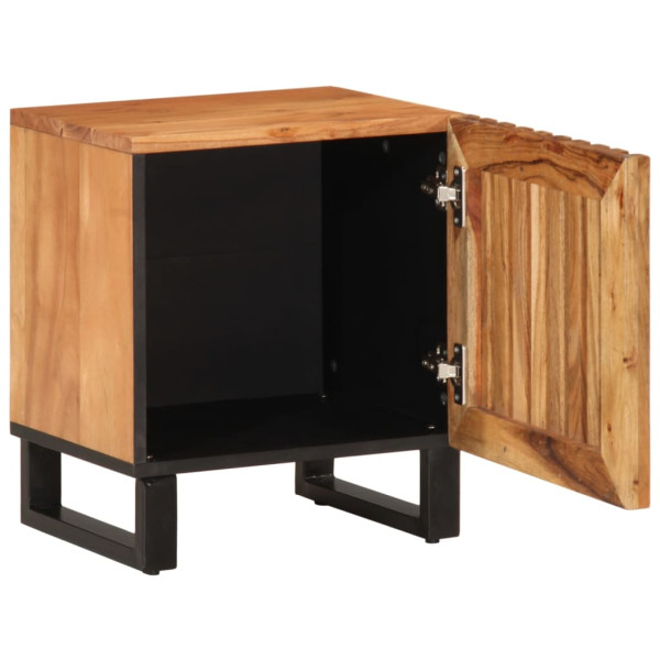 Mesitas de noche 2 uds madera maciza de acacia 40x33x46 cm M 3