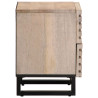 Mesitas de noche madera maciza mango blanqueado 40x33x46 cm 5