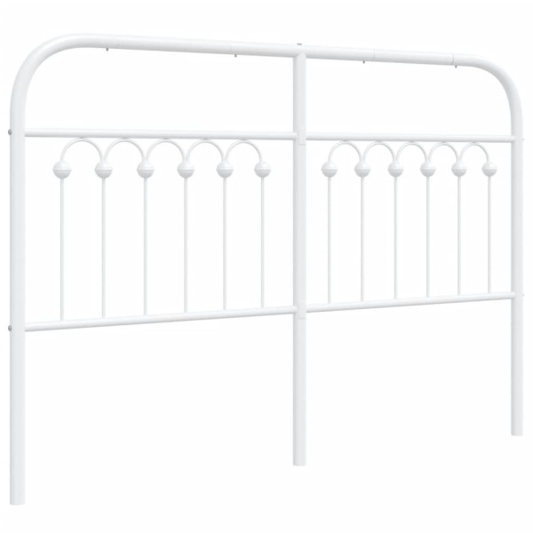 Cabecero de metal blanco 135 cm M 2