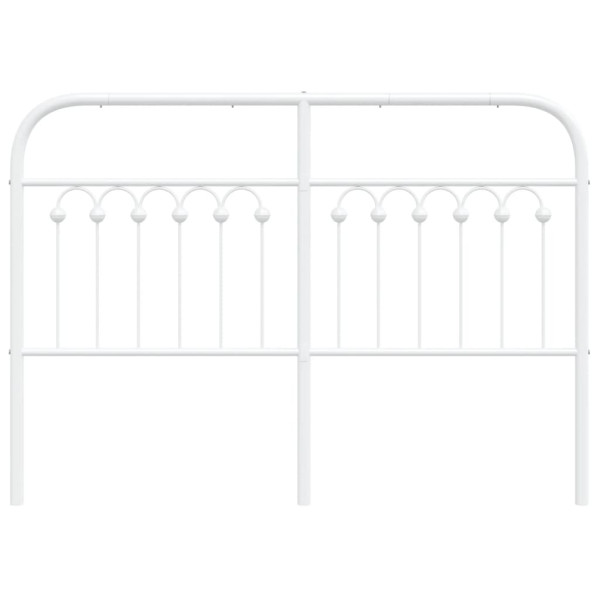 Cabeceira de cama 135 cm metal branco M 4