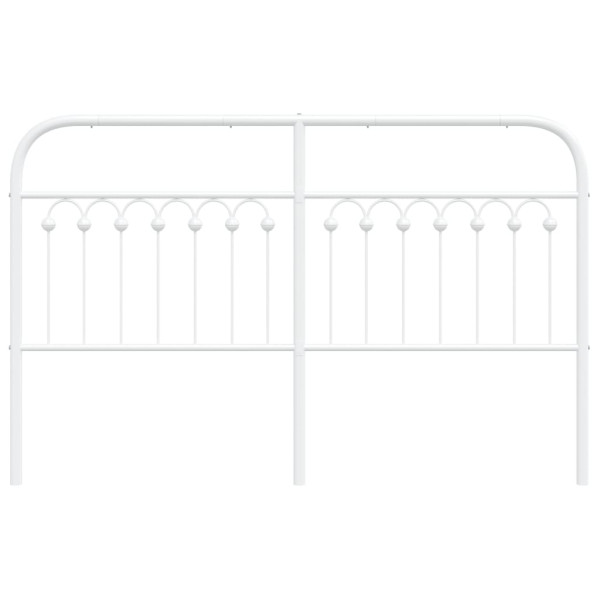 Cabeceira de cama 150 cm metal branco M 4