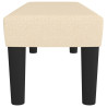 Banco de tela color crema 100x30x30 cm 4