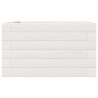 Jardinera de madera maciza de pino blanca 40x40x23 cm 5