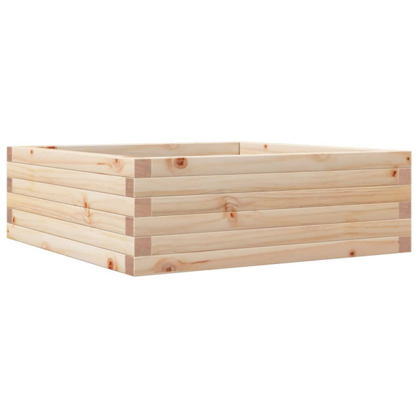Jardinera de madera maciza de pino 70x70x23 cm M 2