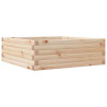Jardinera de madera maciza de pino 70x70x23 cm 2