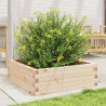 Jardinera de madera maciza de pino 70x70x23 cm 3
