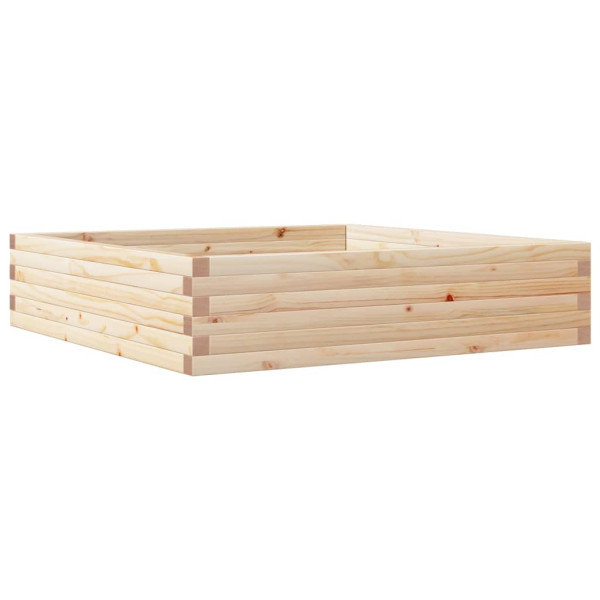 Jardinera de madera maciza de pino 100x100x23 cm M 2