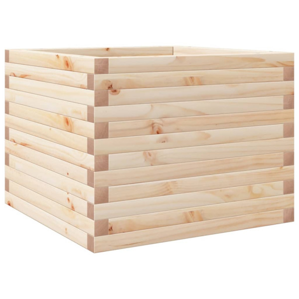 Jardinera de madera maciza de pino 60x60x45.5 cm M 2