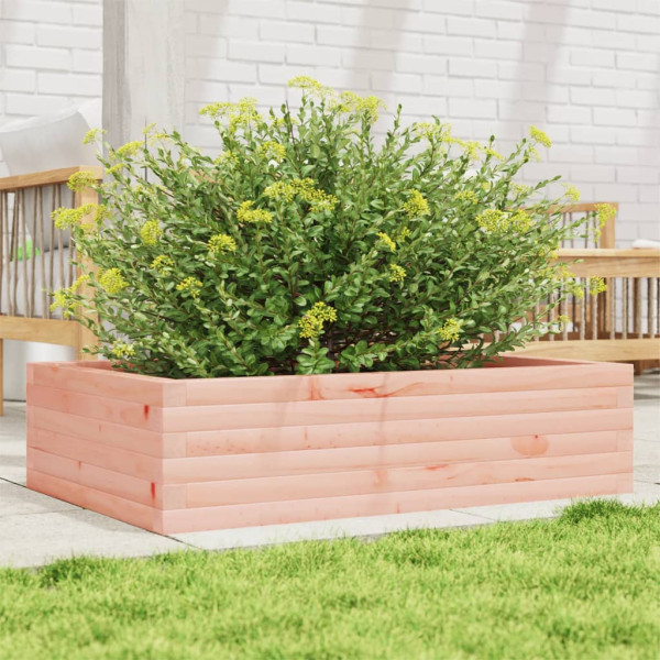 Jardinera madera maciza de abeto Douglas 90x60x23 cm D