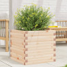 Jardinera de madera maciza de pino 50x50x45.5 cm 1