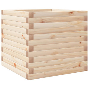 Jardinera de madera maciza de pino 50x50x45.5 cm H