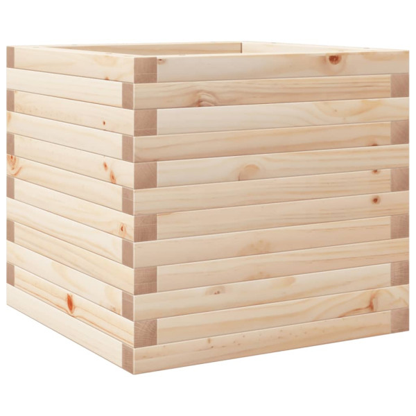 Jardinera de madera maciza de pino 50x50x45.5 cm M 2