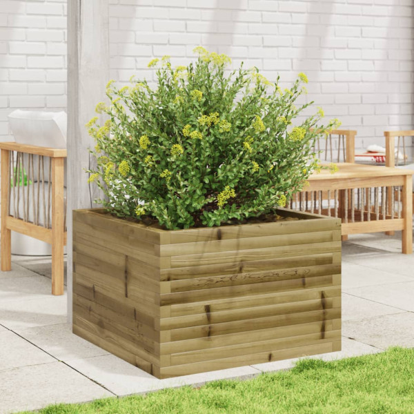 Jardinera de madera de pino impregnada 70x70x45.5 cm M 3