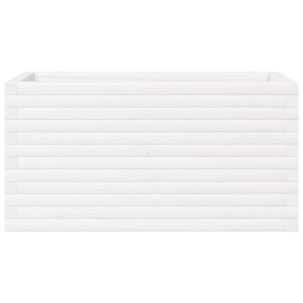 Vaso/floreira de jardim 90x40x45.5 cm pinho maciço branco M 5