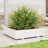 Jardinera madera maciza de pino blanco 100x100x26.5 cm 3
