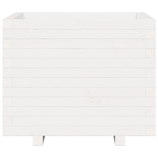 Jardinera madera maciza de pino blanco 60x60x49.5 cm M 5