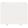Vaso/floreira de jardim 60x60x49.5 cm pinho maciço branco 5