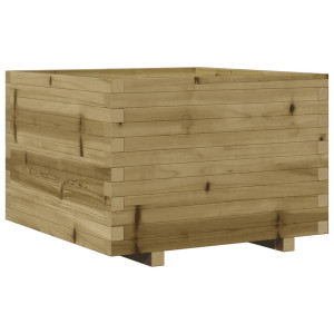 Jardinera madera de pino impregnada 70x70x49.5 cm H