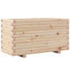 Jardinera madera maciza de pino 90x40x49.5 cm 2