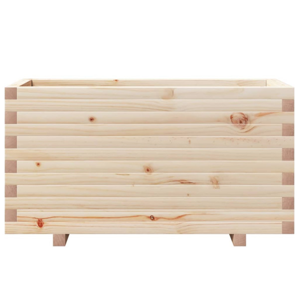 Jardinera madera maciza de pino 90x40x49.5 cm M 5