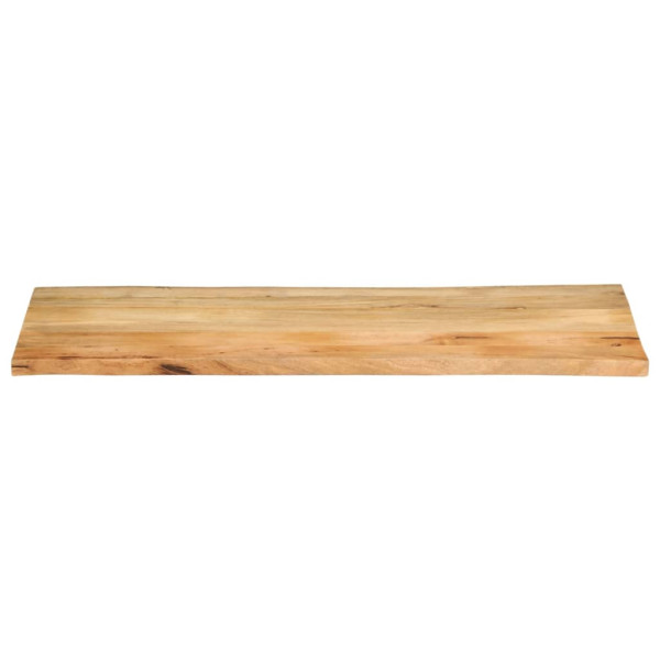Tablero de mesa borde natural madera maciza mango 140x60x3.8 cm M 3