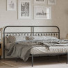 Cabeceira de cama 193 cm metal preto 1