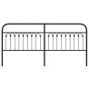 Cabeceira de cama 193 cm metal preto 4