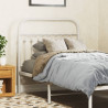Cabeceira de cama 90 cm metal branco 1