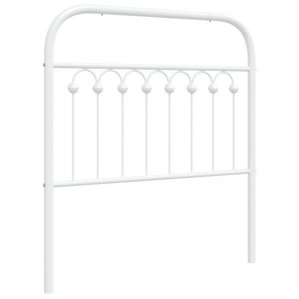 Cabeceira de cama 90 cm metal branco M 2
