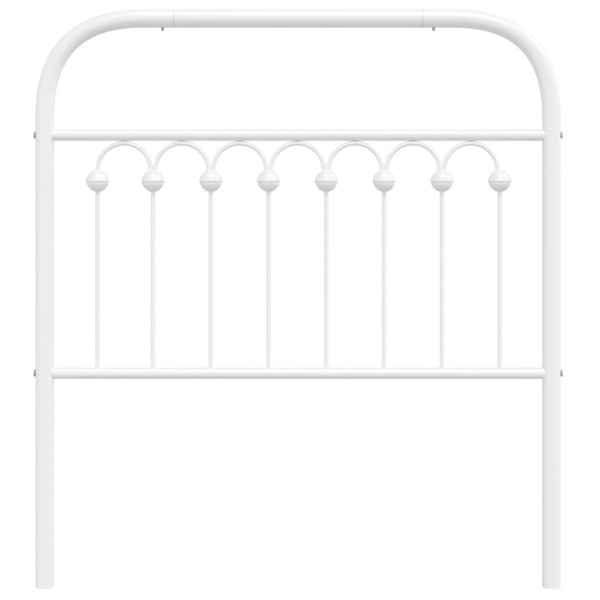 Cabeceira de cama 90 cm metal branco M 4
