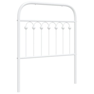 Cabecero de metal blanco 75 cm H
