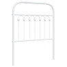 Cabeceira de cama 75 cm metal branco 2