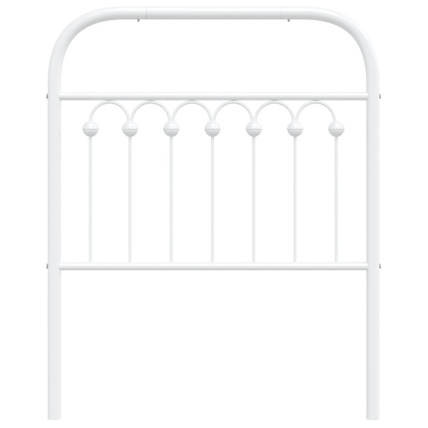 Cabeceira de cama 75 cm metal branco M 4