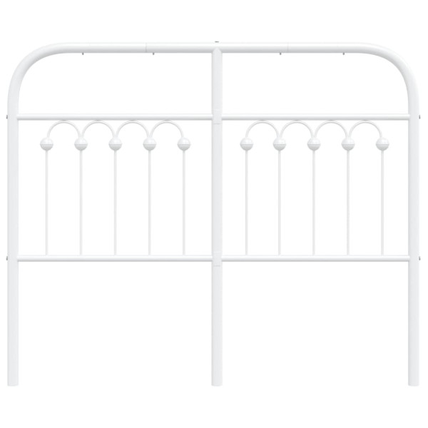 Cabeceira de cama 120 cm metal branco M 4