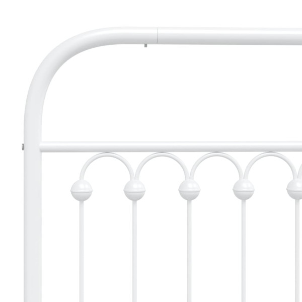 Cabeceira de cama 120 cm metal branco M 5