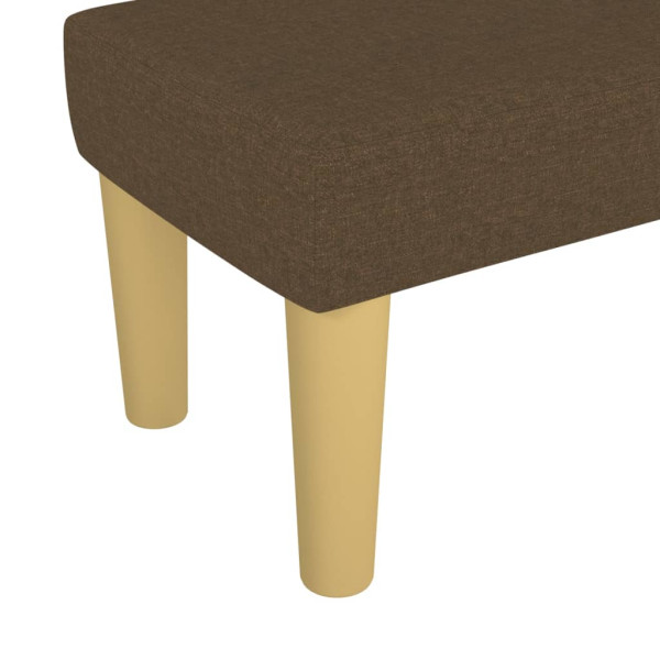 Banco 70x30x30 cm tecido castanho-escuro M 5